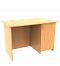 Single pedestal desk with door