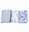 The bedding set is 1,5 sleeping, a chintz fabric